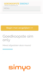 Mobile Screenshot of goedkoopste-simonly.com